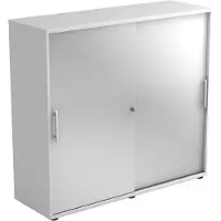 Hjh OFFICE PRO BETA 1753S - Hoogte van de map | 3 OH Schuifwandkast Rail handvat (kunststof) Wit/Zilver