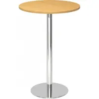Hjh OFFICE PRO BISTRO H80R C - Systeem conferentietafel Beuken Chroom Ø 80