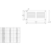 Europlast Metalen rooster 300x100mm bruin - MR3010B