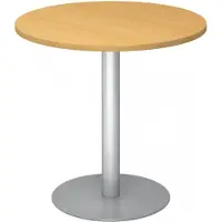 Hjh OFFICE PRO BISTRO F80R S - Systeem conferentietafel Beuken Zilver Ø 80
