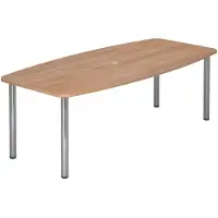 Hjh OFFICE PRO KARAT 22 C - Karat Walnoot 220 x 103 met chromen voet