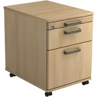 Hjh OFFICE PRO SIGNA AC20 SG - Rolcontainer Hout Eiken met ophangsysteem Greeplijst kunststof