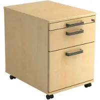Hjh OFFICE PRO SIGNA AC20 SG - Rolcontainer Esdoorn Hout met ophangsysteem Greeplijst kunststof