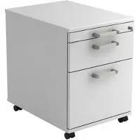 Hjh OFFICE PRO SIGNA AC20 CE - Rolcontainer Wit Hout met ophangsysteem Chrome metaal handgreep