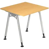 Hjh OFFICE PRO ATOS 8 S - Beuken 80 x 80 Tafelhoogte I In hoogte verstelbaar