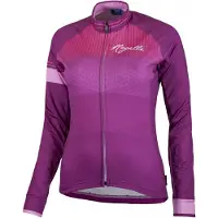 Rogelli Stelle fietsshirt lange mouw Dames Zwart - Rood - XS
