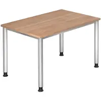 Hjh OFFICE PRO HILO 12 S - 120x80 Walnoot Tafelhoogte I In hoogte verstelbaar