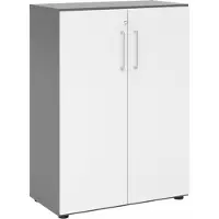 Hjh OFFICE PRO BETA 9 | Kast met deuren | 3 OH - Grafiet/Wit