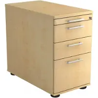 Hjh OFFICE PRO SIGNA SC40 RE - Rolcontainer Esdoorn Hout met ophangsysteem Rail handvat (kunststof)