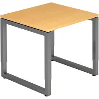 Hjh OFFICE PRO REGO 8 G - 80 x 80 Tafelhoogte I In hoogte verstelbaar Beuken/Grafiet