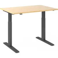 Hjh OFFICE PRO XMKA 12 G - Esdoorn 120x80 Tafelhoogte I Elektrisch in hoogte verstelbaar