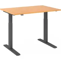 Hjh OFFICE PRO XMKA 12 G - Beuken 120x80 Tafelhoogte I Elektrisch in hoogte verstelbaar