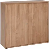 Hjh OFFICE PRO BETA 1753S - Hoogte van de map | 3 OH Schuifwandkast Walnoot/Walnoot