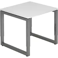 Hjh OFFICE PRO REGO 8 G - 80 x 80 Tafelhoogte I In hoogte verstelbaar Wit/Grafiet