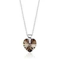 Montebello Ketting Amy KHZ441 - Swarovski Hart - 925 Zilver Gerhod, - Ø10mm - 45cm