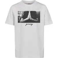 Mister tee Shirt 'Pray' grijs / donkergrijs / zwart / offwhite