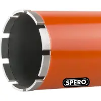 Spero 86mm Beton Diamantboor Dunwandig R1/2 - Nat gebruik - lengte 400mm - S800686