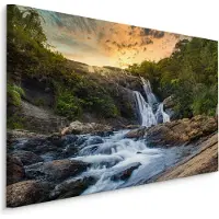 Karo-art Schilderij - Waterval in Sri Lanka, premium print