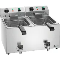 Bartscher Friteuse SNACK IV Plus, 61,5(b)x55,5(d)x44,5(h)cm, 2x230V/2x3300W