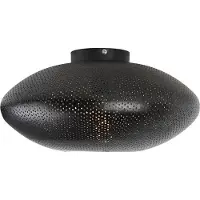 QAZQA Oosterse plafondlamp zwart met goud 40 cm - Radiance