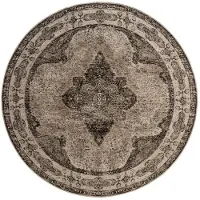 Nordal Venus rond vloerkleed grijs - diameter 140cm