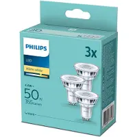 Philips LEDSpot GU10 4.6W 2700K 355lm 230V - 3-Pack - Warm Wit