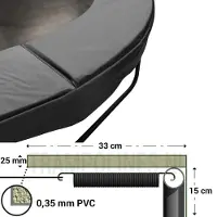 Magic Jump Trampoline Rand Grey 244 cm