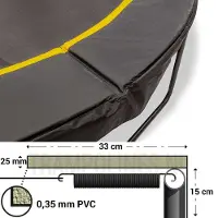 Magic Jump Trampoline Rand Black 244 cm