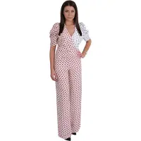 Forever Unique Roze-wit, elegant jumpsuit/broekpak - XL