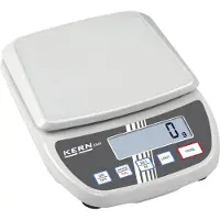 Kern Laboratoriumweegschaal EMS 6K0.1, afleesbaarheid 0,1 g, weegvermogen 6 kg, groot LC-display, B 200 x D 280 x H 65 mm, kunststof, wit