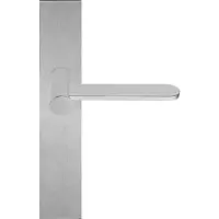 Formani Massieve deurkruk ongeveerd op schild blind - mat RVS - BB102P236SFC - TENSE