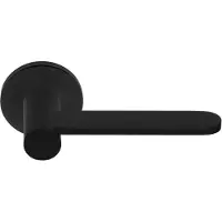 Formani Massieve deurkruk geveerd op rozet - mat zwart - BB102-G - TENSE