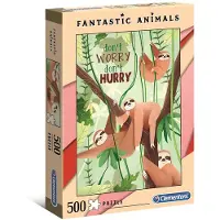 Clementoni Puzzel - Fantastic Animals - Luiaard - 500 Stukjes
