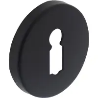 Intersteel Rozet met Sleutelgat ø49x7mm Mat Zwart