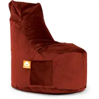 Whoober zitzak stoel "Nice" velvet bordeaux rood - Wasbaar - Zacht en comfortabel