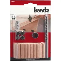 Kwb 028086 Hout-spiraalboorset 31-delig 8 mm 31 stuk(s)