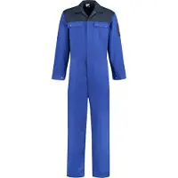 Bestex Overall 2 kleuren drukknoopsluiting 48 / Kobalt-Navy
