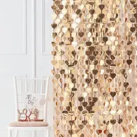 My Dream Day Deurgordijn gouden harten 2x1 meter | Backdrop gouden harten 2x1 meter
