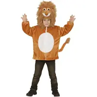 Vegaoo Vest met capuchon leeuw voor kinderen - Kinderkostuums - 86/92