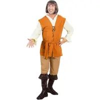 Vegaoo Middeleeuwse boer kostuum voor heren - Verkleedkleding - Large