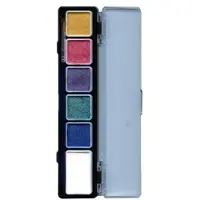 Coppens PXP Professional Colours palet pearl colours 5 x 3 and 1 x 6 gram with a brush size 2 | Coppens