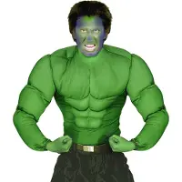 Finidi Gespierd shirt groen Hulk spierballen