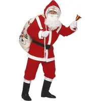 Vegaoo Verkleedkostuum Luxe Kerstman voor heren - Verkleedkleding - One size