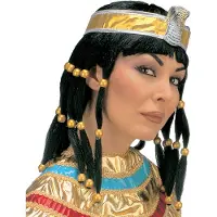 Finidi Carnavalskleding: Pruik, Cleopatra
