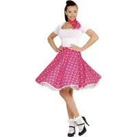 Finidi 50's Rok Roze Met Sjaaltje