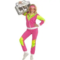 Finidi Retro trainingspak roze/geel