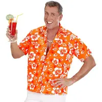 Finidi Hawaii artikelen: Hawaii shirt oranje