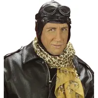 Finidi Carnavals-accessoires: Aviator of pilotenpet van vroeger.