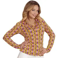 E-Carnavalskleding.nl Jaren 70 discoshirt Groovy langspeelplaat