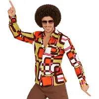 E-Carnavalskleding.nl Jaren 70 disco hemd Groovy vlakken